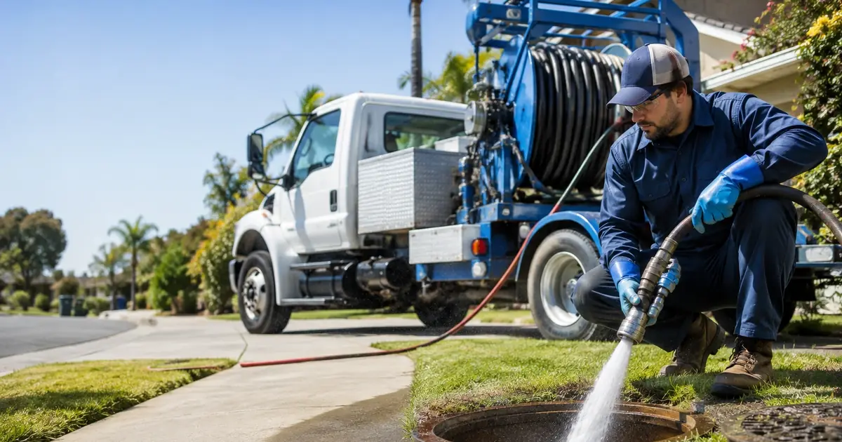 Hydro jet sewer cleaning Marina
