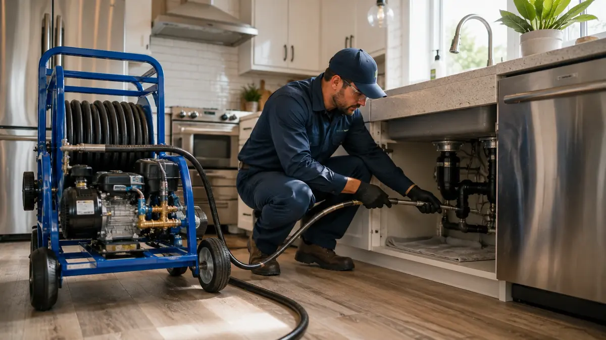 Kitchen Drain Hydro Jetting in Marina