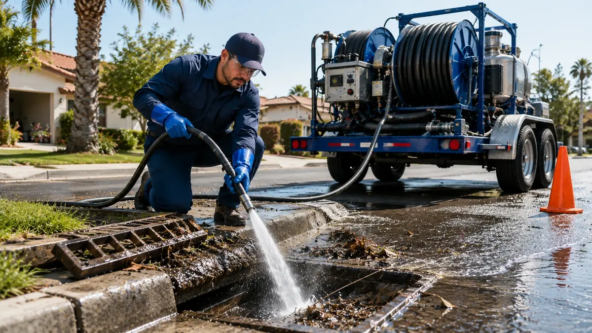 Storm Drain Hydro Jet Cleaning in Marina